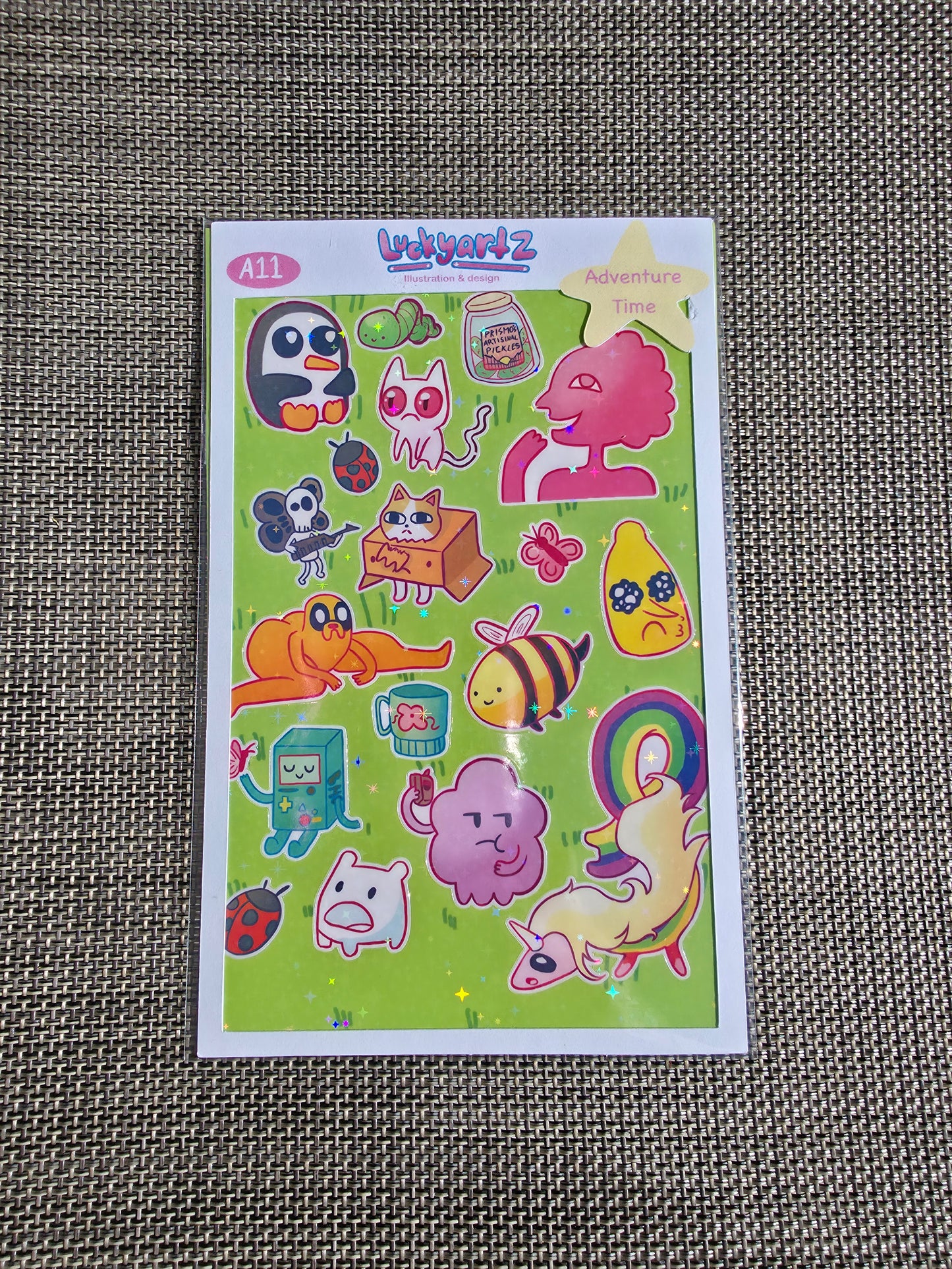 Adventure time sticker sheet