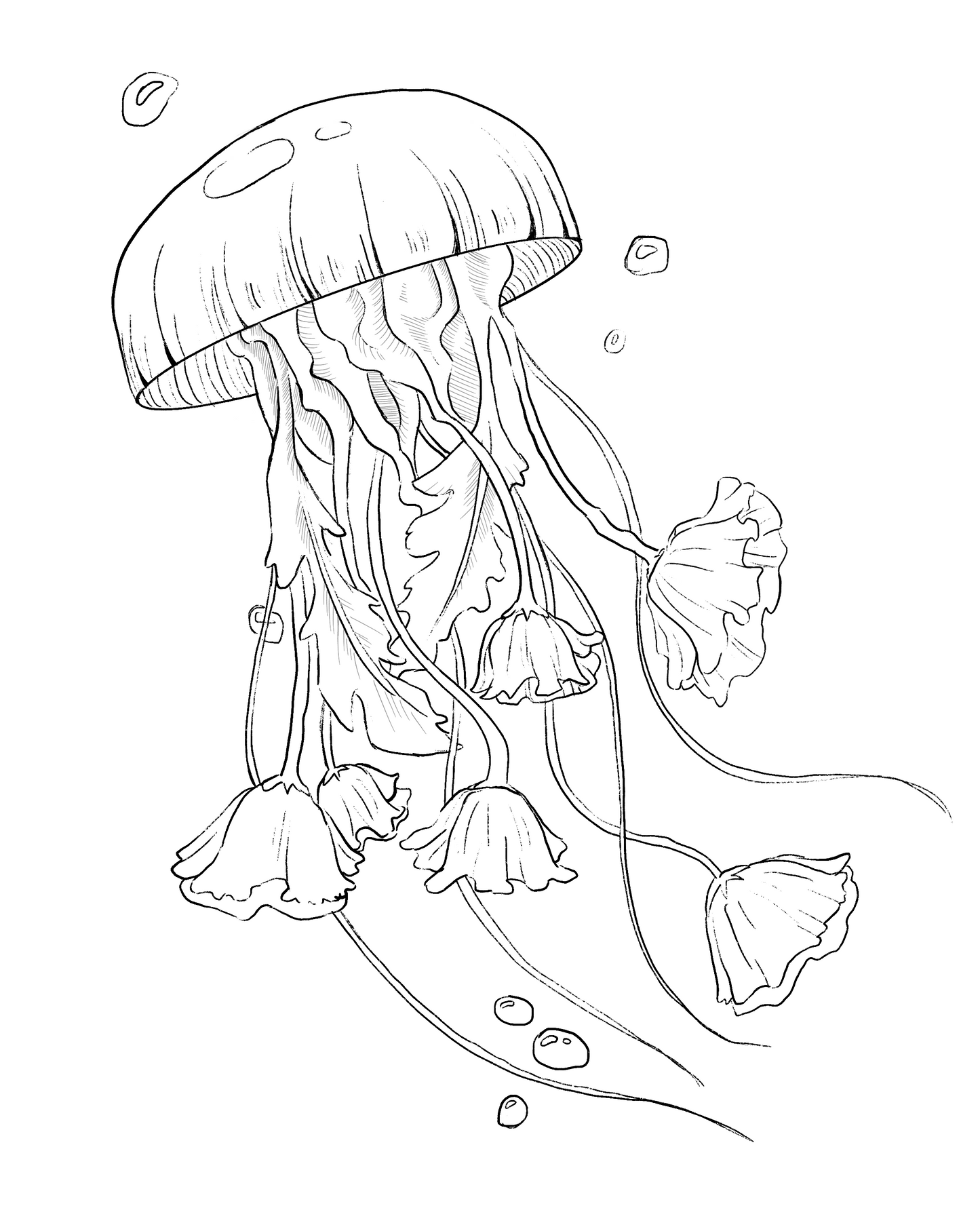 Digital coloring page