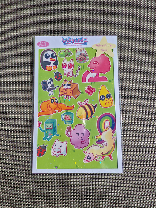 Adventure time sticker sheet
