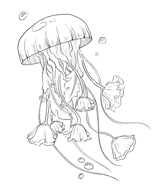 Digital coloring page